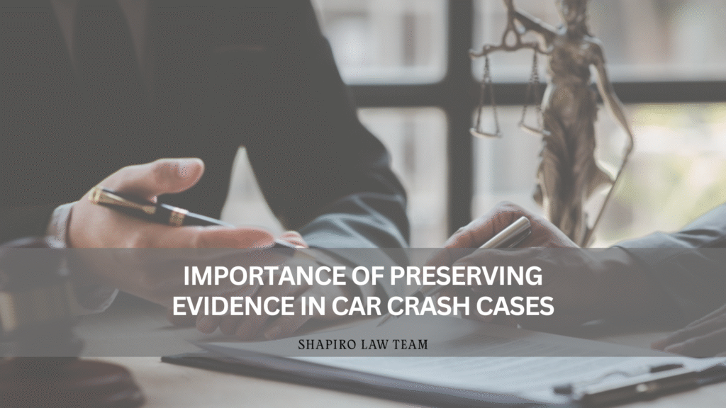 Evidence in Car Crash Cases