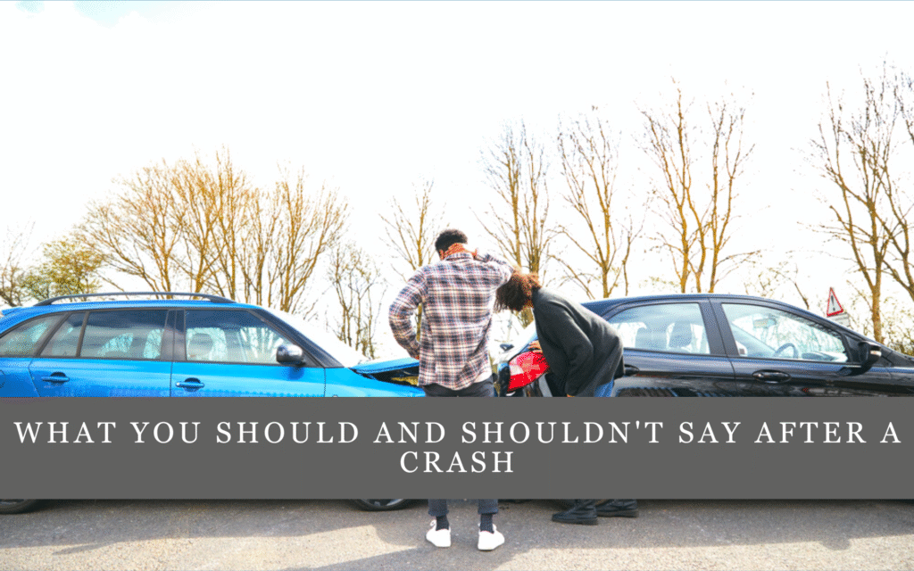What not to say after a car accident
