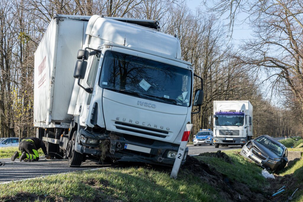 Trucks fault accident