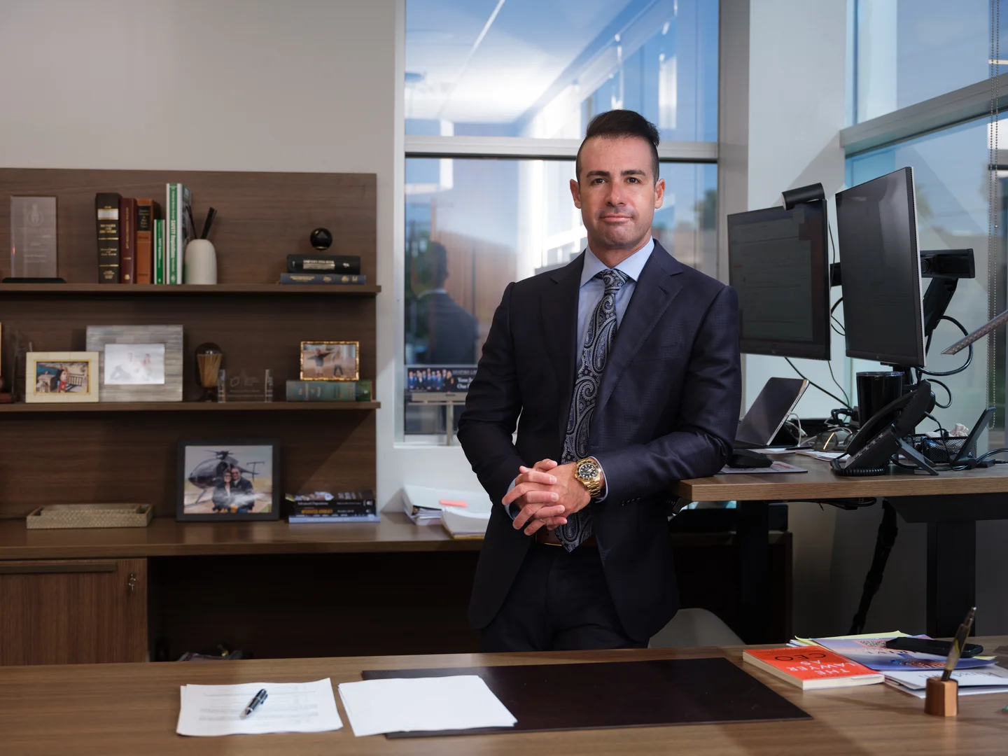 David Shapiro at his desk